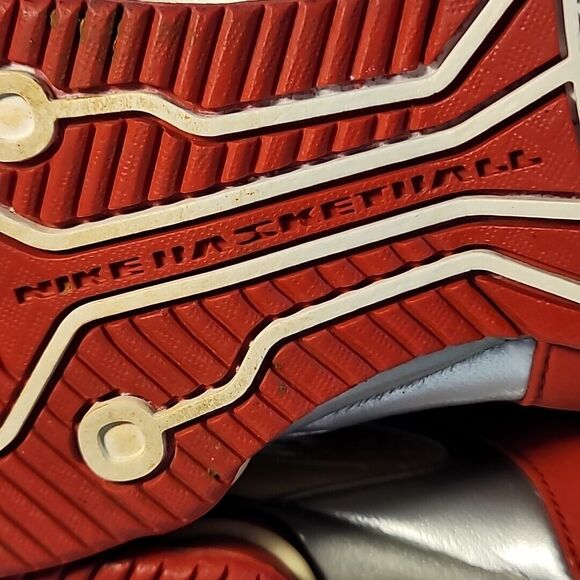 Nike Shox Zoom Air Basketball Sneakers Red White Cream #050507 LN3 SIZE 15 EUC - Picture 12 of 16